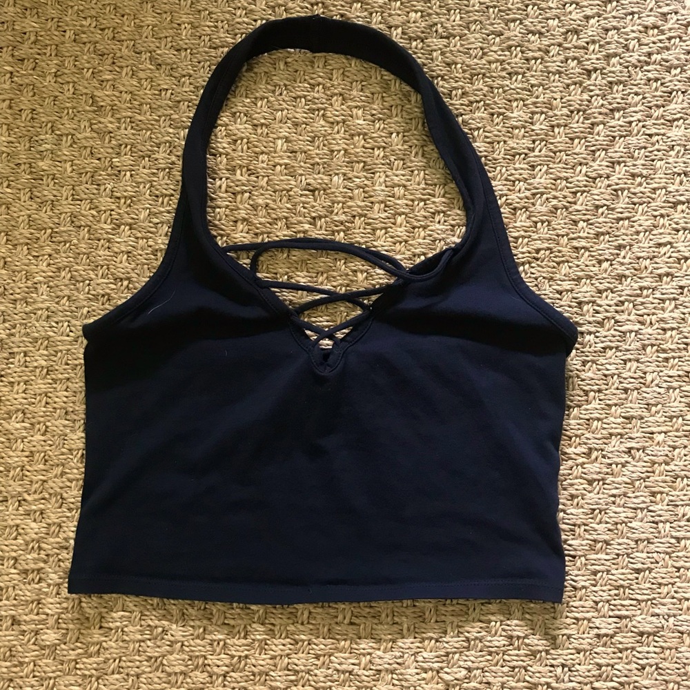 Express Halter Crop Top